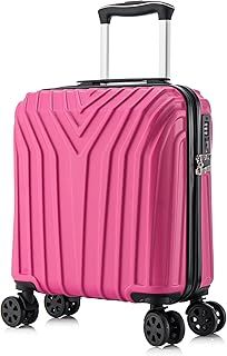 EasyJet Underseat 4 Wheel Cabin Hardshell Hand Luggage Carry on 18” (Black ABS-147, Under Seat)