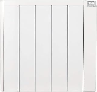 MYLEK Ceramic Panel Heater Radiator Electric with Programmable Digital Timer 1500w - Aluminium Wall Mounted Freestanding Slim White, IP24 Splashproof, LOT 20 Eco Design Energy Efficient (1500W)