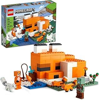 LEGO Minecraft The Fox Lodge 21178 Building Kit and Toy House Playset; Great Gift for Kids and Players Aged 8+ (193 Pieces)
