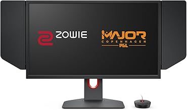 BenQ Zowie XL2566K 24.5 Fast TN in 360Hz Gaming Monitor, Motion Clarity DyAc, 1080p, XL Setting to Share, Custom Quick Menu,Shield, Smaller Base, Adjustable Height and Tilt, Black