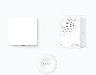 TP-Link Smart home bundle, 2-Gang 1-Way Smart Light Switch Tapo S210 and Smart button Tapo S200B with bridge Hub Tapo H100, Build your personalized smart home center, Easy Installation and Management