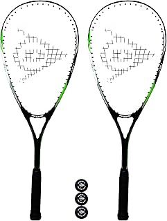 Dunlop Biotec X-Lite Ninja Squash Racket Twin Set, includes Covers & 3 Squash Balls