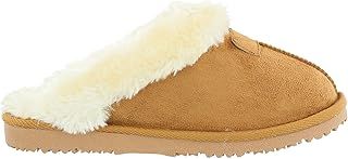 ella Women's Jill Faux Sheepskin Look Fur Lined Memory Foam Mule Slippers