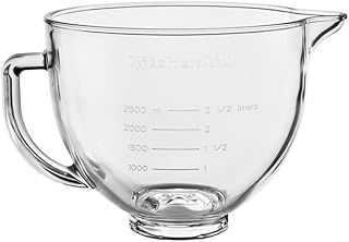 KitchenAid 5KSM5GB Stand Mixer Optional Accessory, Refreshed Glass, Trasparent, 4.8 liters