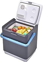 Hi-Gear Thermec 25 Litre Mini Fridge with Integrated Handle, 12V In Car Socket & 240V Mains Socket, Portable, Spacious, 25L Electric Cool Box, Cooler, Camping, Travel, Picnics, Festivals, Grey