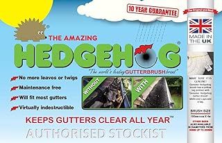 10 x Hedgehog Gutter Brush Guard 100mm Black 4m Clean Leaf & Debris Free 40m