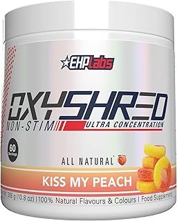 EHPlabs OxyShred Non Stimulant Thermogenic Pre Workout Powder & Shredding Supplement - Pre Workout Powder with L Glutamine & Acetyl L Carnitine, Energy Boost Drink - Appletini, 60 Servings