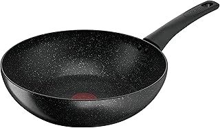 Tefal Titanium Stone Wok 28 cm, High-Performance Non-Stick Coating, Metal Spatula Safe, All Hobs Including Induction, E1051945