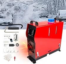 5KW/8KW Diesel Air Heater All-in-One Diesel Heater Single Hole Parking Heater Diesel Night Air Heater With LCD Switch & Remote Control for Car Boats Truck Motorhome SUV RV