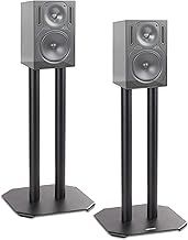 Duronic SPS1022/40 Pair of Speaker Stands - 40 cm Height - Weighable with Sand - Cones to Reduce Vibration - Universal Compatibility Hi-Fi Speakers/Stereo/Home Cinema 5.1