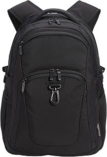 Amazon Basics Travel Laptop Backpack for 15.6 in / 38.1 cm Laptop, Black