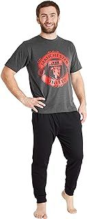 Manchester United F.C. Mens Pyjamas Set, Cotton Loungewear - Man United Gifts