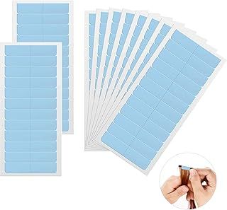 Hair Extension Adhesive Tapes, 120 Pcs Double Sided Tapes, Durable & Waterproof, for Hair Extensions, Wigs, and Hairpieces - Blue