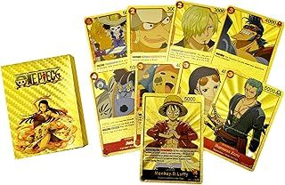 55Pcs One Piece Anime Cards, Anime Game Card Box, Ultra Rare Cards Metal Pack Anime Game for Kids, Collection Cards The Best Gift for Collectors Children