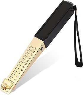 Door Gap Measuring Tool, 1-15mm Fire Door Gap Gauge Checker Tool Engineering Ruler, Feeler Gauges for House Engineering Inspection Flatness Measuring Tool Ruler(0.5mm/0.2mm) (0.5mm)