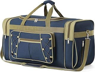 Travel Duffle Bags for Men Weekender Over Night Carry On Bag Lightweight Extra Large Oxford Duffel Gym Sturdy Luggage Water-Proof for Men & Women 26", Black XL