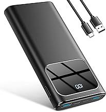 Power Bank High-Speed Charging 10000mAh, PowerBank Dual Current Mode Phone Battery Pack with USB C Input & Output, Portable Charger Triple 3A for iPhone iPad Samsung Xiaomi Android Long Life Recharge