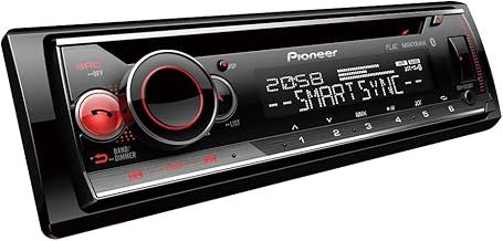 Pioneer DEH-S520BT 1-DIN CD Tuner with Bluetooth, multi colour illumination, USB, Spotify, Pioneer Smart Sync App and compatible with Apple and Android devices.