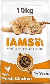 Iams Vitality Adult Cat Food With Fresh Chicken - 10kg