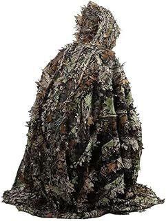 Harrington Marley Ghillie Suit 3D Camo Leaf Woodland Shooting/Photography Camouflage Poncho Cover - Bird Watching Leaves Cover