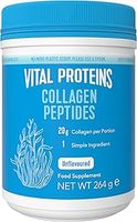 Vital Proteins Collagen Peptides Powder Supplement (Type I, III), Unflavoured Hydrolzed Collagen-Hair, Skin, Nail Support Supplement, Paleo, Gluten Free, Non-GMO, 20g per Serving 264g Canister, 1Pack