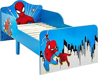 Disney Marvel Spider-Man Toddler Bed: Sturdy Engineered Wood Construction, Guarded Sides, Wooden Slats, Fits 140cm x 70cm Mattress (Mattress not included)