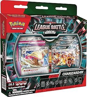Pokémon TCG: Charizard ex League Battle Deck (1 Ready-to-Play 60-Card Deck Including Charizard ex and Pidgeot ex)