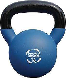 Neoprene Kettlebell 24kg - 2kg - Coated Cast Iron Kettlebells, Cardio and HIIT Exercise Weights - Gym Equipment for Home Strength Training and Workouts