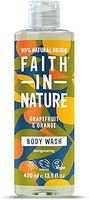 Faith In Nature Natural Grapefruit and Orange Body Wash, Energising Shower Gel, Vegan and Cruelty Free, No SLS or Parabens, 400 ml
