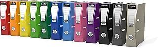 Lever Arch Files, Pack of 10 Folders Vibrant Assorted Colours, Heavy Duty Board Construction A4 Lever Arch File Organiser, Ideal Folders for Paperwork A4 for School, Home and The Office
