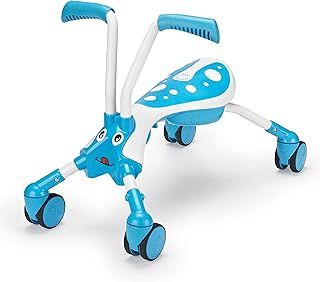 4-Wheel Balance Bike Trike For 1-3 Year Old Kids, Fold and Go, Tide, Foot-to-Floor Ride-On That Develops Your Toddler’s Balance and Motor Skills, 360 Wheels for No Surface Scratches