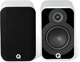 Q ACOUSTICS 5020 Bookshelf Speakers Pair Satin White - 5" Mid/Bass Driver, 1" Tweeter - TV Speakers for Surround Sound System - Vinyl Record Player Speakers Hifi, Gaming PC Speakers