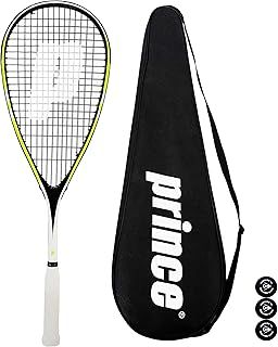 Prince Team 400 & 450 Squash Racket Series, including Full Length Protective Squash Racket Cover & 3 Squash Balls