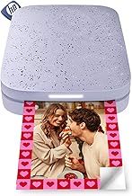 HP Sprocket 2x3 Inch Instant Smartphone Photo Printer - Portable Color Wireless Mobile Printer - Zink Sticky-Back Photos - Print from Compatible iOS & Android Devices with Bluetooth w/Fun App - Purple
