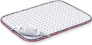 Beurer HK-UK Heat Pad | Electric heat pad for relaxation | 3 electronically regulated temperature settings | Machine-washable | Automatic switch-off | Union Jack trim