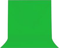 Green Screen Backdrop, 2 x 3M (6.5 x 9.8FT) Portable Green Screen, Large Collapsible Chromakey Photo Backdrop Polyester Photography Background for Photography Studio, Live Streaming, Gaming