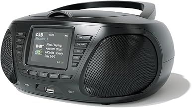 Zenith Z4 Black DAB/DAB+ CD Player – FM Radio, Wireless Bluetooth, Stereo Speakers, Clock, USB MP3 Player