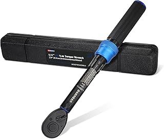 UYECOVE 1/4" Torque Wrench 1-25Nm, Bike Torque Wrenches 1/4", Dual-Direction 72-Tooth Torque Wrench for Bikes, ± 3% Accuracy