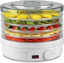 Electric Food Dehydrator Machine for Jerky 350w with 5 Removable Trays, 35-70° Temperature Adjustable for Healthy & Natural Snacks