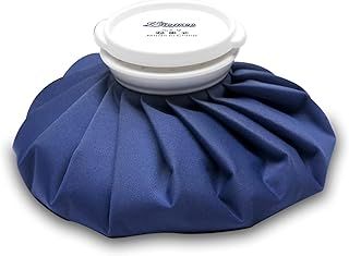 Ice Pack for Injuries Reusable, Ice Bags Hot Water Bag for Hot & Cold Therapy and Pain Relief with Cover, No-Leak Elastic Breathable Ice Bag, Size 9", Blue