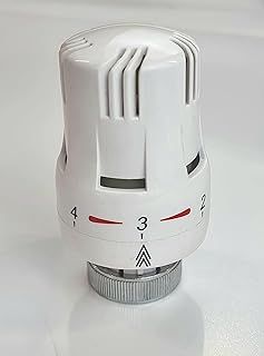White Radiator Thermostatic TRV Valve Head Replacement M30 x 1.5 Universal for All Manufacturers