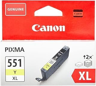 Canon Cli-551xl High Capacity Ink Cartridge, Yellow - CLI551Y XL
