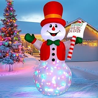 244 cm/ 8 FT inflatable snowman Christmas inflatables decorations outdoor decoration large blow ups for yard holiday xmas indoor garden holiday air filled led