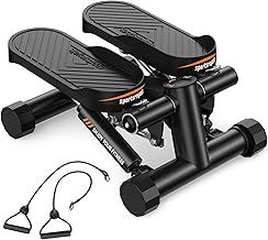 Sportsroyals Mini Stepper,Steppers for Exercise Workout,Step Machine with Resistance Bands,330lbs Weight Capacity,Exercise Stepper for Home Use with LCD Monitor