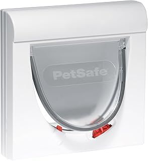 PetSafe Staywell, Magnetic Classic Cat Flap, Exclusive Entry, 4 Way Locking - White, 1 Count (Pack of 1)