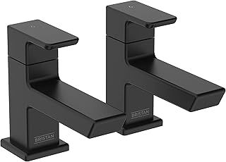 Bristan Cobalt Bath Pillar Taps Black (COB 3/4 BLK)