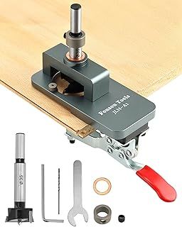 Hinge Jig 35mm Hole Opener, Cabinet Hinge Jig Drilling Hole Puncher, Drill Guide Locator for Door Concealed Installation