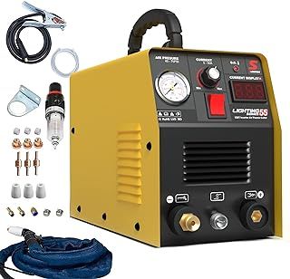 SUSEMSE Plasma Cutter 55 Amp HF IGBT Inverter Plasma Cutter Portable Air Plasma Cutting Machine with Accessories, Max Cut Thickness 12mm, 230V