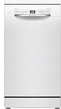 Bosch Home & Kitchen Appliances Bosch SPS2IKW04G Slimline Dishwasher, 9 place settings, 9.5 litre, Silence on Demand, ExtraDry, White, Freestanding