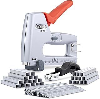 Tacwise 1765 Z5-53 Heavy Duty 5-in-1 Metal Staple Nail Gun with 4000 Staples, 2000 Nails and Staple Remover, Uses Type 13, 53 and 71 Staples, Type 18G Nails and 180 Headless Pins